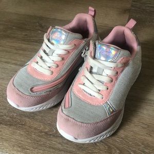 Friendly white/pink sparkle comfort sneakers size 3
